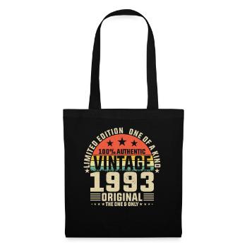 Chemise d’anniversaire Vintage 1993 - Sac en tissu - noir - Devant