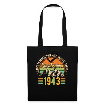1943 Vintage Birthday - Tote Bag - black - Front