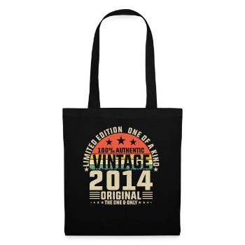 2014 - Cadeau d’anniversaire vintage - Sac en tissu - noir - Devant