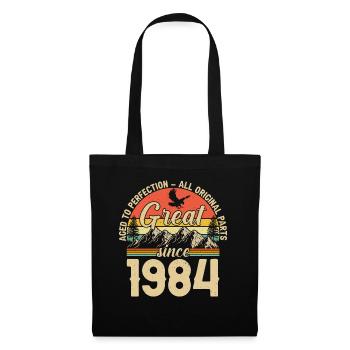 1984 : une année de naissance légendaire - Sac en tissu - noir - Devant