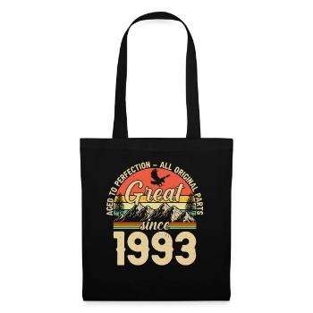 30th Birthday 1993 - Retro Vintage Gift Idea - Tote Bag - black - Front