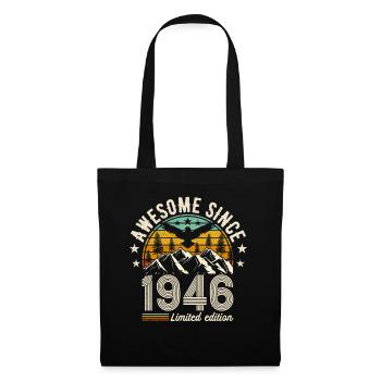 Vintage 1946 - Zeitlose Eleganz - Stoffbeutel - Schwarz - Vorne