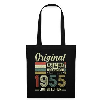 1955 - Zeitlose Eleganz und Originalität - Stoffbeutel - Schwarz - Vorne