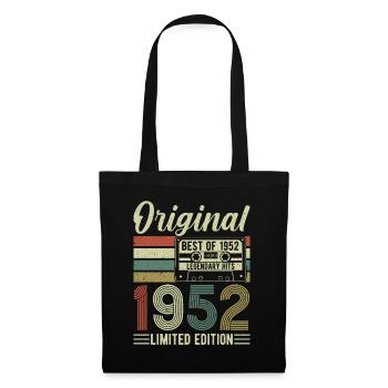 Vintage 1952 Legendary Birthday Shirt Vintage - Tote Bag - black - Front