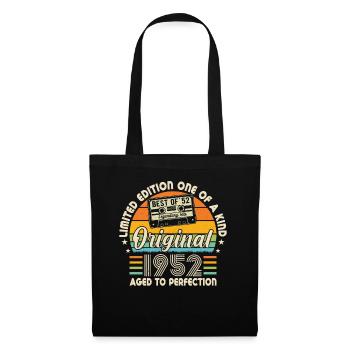 Vintage 1952 - cadeau d’anniversaire rétro - Sac en tissu - noir - Devant