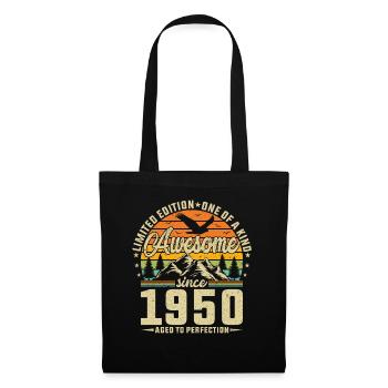 1950 : L’élégance intemporelle - Sac en tissu - noir - Devant