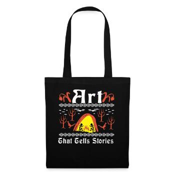Un art qui raconte des histoires - Sac en tissu - noir - Devant