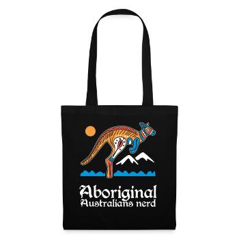 Aboriginal Australians Nerd - Stoffbeutel - Schwarz - Vorne