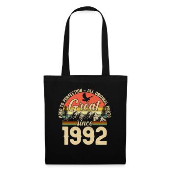Millésime 1992 – Cadeau légendaire - Sac en tissu - noir - Devant