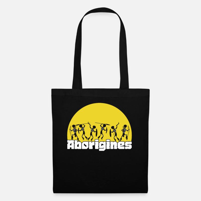 Aborigène - Sac en tissu - noir