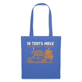 in tents move the tent bag the tent - Tote Bag - light blue - Front