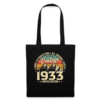 Millésime 1933 - 90e anniversaire - Sac en tissu - noir - Devant