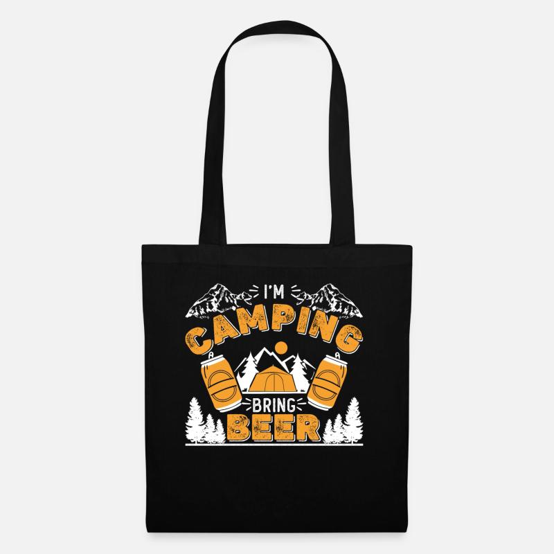 I'm camping Bring beer - Tote Bag - black