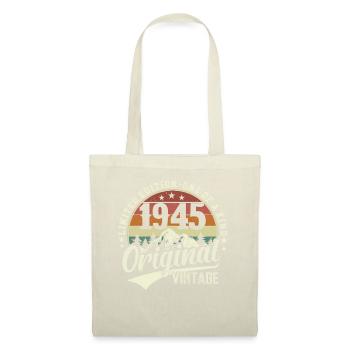 Geburtstag 79 Vintage Retro 1945 - Stoffbeutel - Natur - Vorne