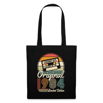 Vintage Birthday Party - Retro 1984 - Tote Bag - black - Front