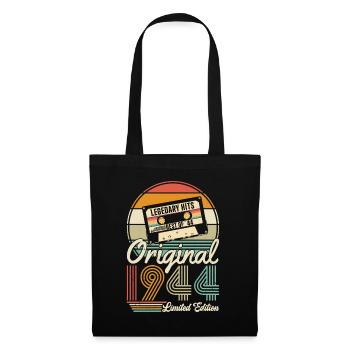 Vintage 80th Birthday Retro Style - Tote Bag - black - Front