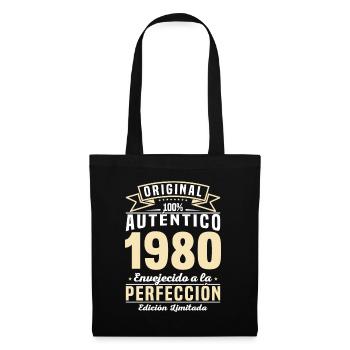 Vintage 1980's Birthday - Tote Bag - black - Front
