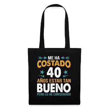 Célébration du 40e anniversaire Vintage - Sac en tissu - noir - Devant