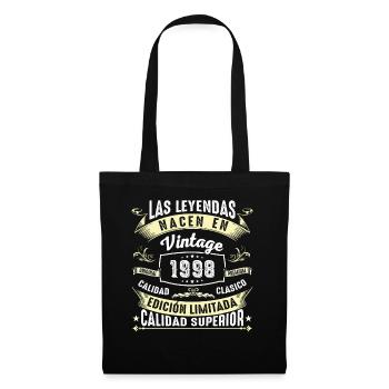 26th Birthday Vintage 1998 - Tote Bag - black - Front