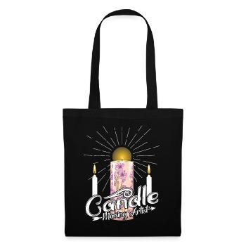 Artiste de fabrication de bougies - Sac en tissu - noir - Devant
