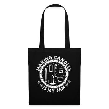 Making candles is my jam. - Tote Bag - black - Front