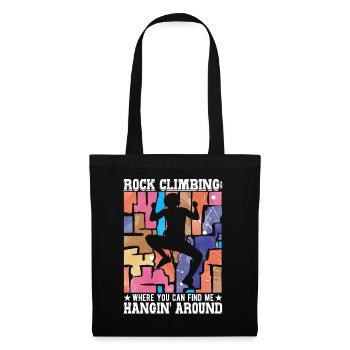 climbing: Where you can find me hangin' around - Tote Bag - black - Front