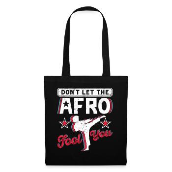 Lassen Sie sich nicht vom Afro täuschen - Stoffbeutel - Schwarz - Vorne