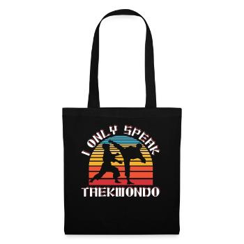 I only speak taekwondo - Tote Bag - black - Front