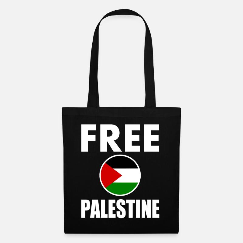 Free palestine - Stoffbeutel - Schwarz