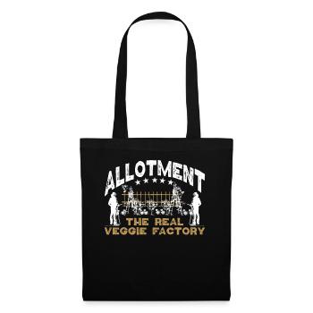 allotment The real veggie factory - Tote Bag - black - Front