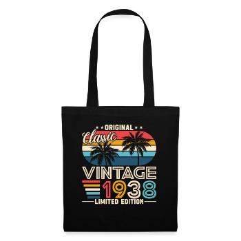 Vintage 86th Birthday Retro Style 1938 - Tote Bag - black - Front