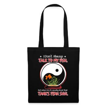 Talk about fish feng-shui - Tote Bag - black - Front