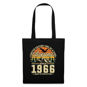 Vintage 58th Birthday Retro 1966 - Tote Bag - black - Front