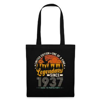 87 Years Birthday Retro Vintage 1937 - Tote Bag - black - Front
