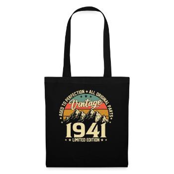 Birthday 83 Retro Style 1941 - Tote Bag - black - Front