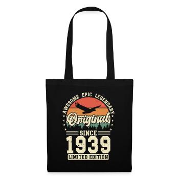Vintage 1939 - 85 Years Birthday - Tote Bag - black - Front