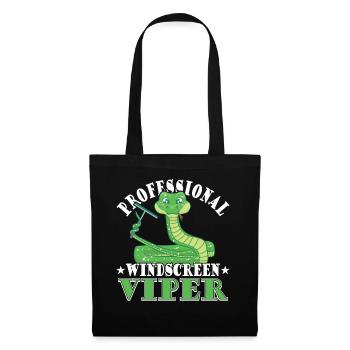 Professionelle Windschutzscheiben-Viper - Stoffbeutel - Schwarz - Vorne
