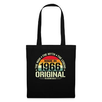 Birthday Gift 1966 Vintage Retro - Tote Bag - black - Front