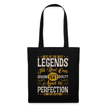 Légendaire 77e anniversaire - Vintage Vintage - Sac en tissu - noir - Devant