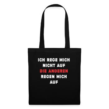 Charmant Gelassen - Stoffbeutel - Schwarz - Vorne