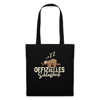 Lustiger Spruch Schlafshirt - Stoffbeutel - Schwarz - Vorne