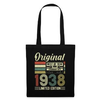 Legendary Vintage 1938 Birthday Shirt - Tote Bag - black - Front