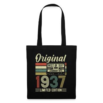Legendary 87 Birthday 1937 - Tote Bag - black - Front