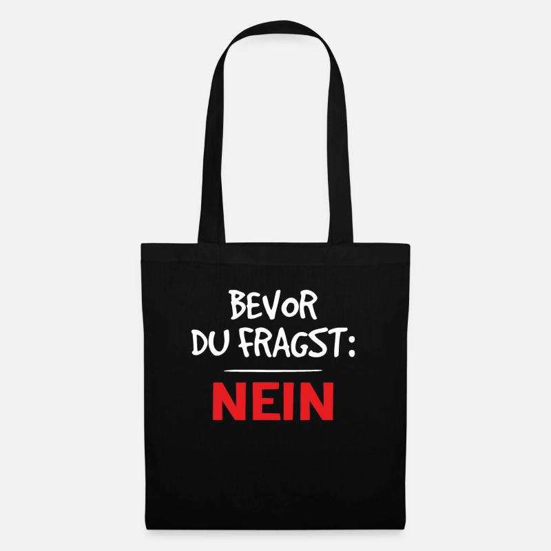 Klarer Durchblick - Stoffbeutel - Schwarz