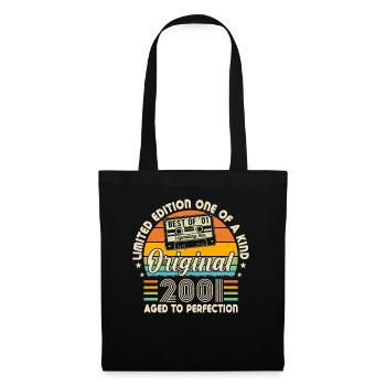 Année de naissance légendaire 2001 - Sac en tissu - noir - Devant