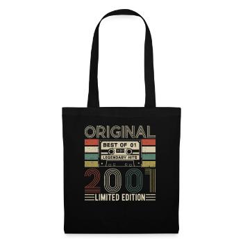 Année de naissance légendaire 2001 - Sac en tissu - noir - Devant