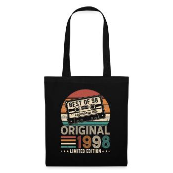 Rétro anniversaire 1998 légende - Sac en tissu - noir - Devant