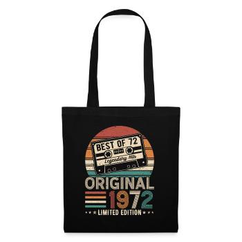Born in 1972 Birthday 1972 Vintage 1972 - Tote Bag - black - Front