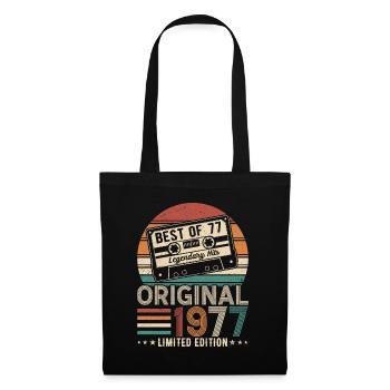 Born In 1977 Birthday 1977 Vintage 1977 - Tote Bag - black - Front