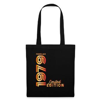 45th Birthday Limited Edition - February '79 - Tote Bag - black - Front